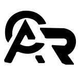 AR logo - a sleek, minimalist design for AR brand identity