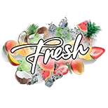 Fresh logo - colorful, tropical fruit-filled design symbolizing the Fresh brand