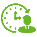 Package icon in green, symbolizing product shipment and delivery.